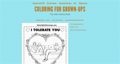 Desktop Screenshot of coloringforgrownups.com